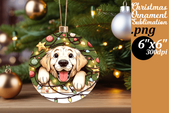 3D Christmas Peep Circle Decor PNG for Sublimation Crafts