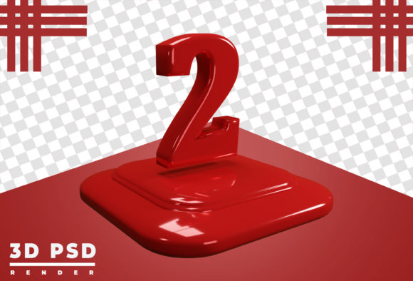 3d Logo Number 2 Template: A Creative Design Asset