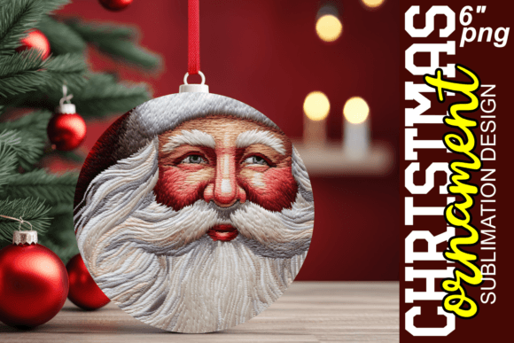 Winter 3D Circle Embroidery: Elegant Design Asset
